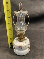 Vintage Miniature Oil Lamp 7.25" H Missing