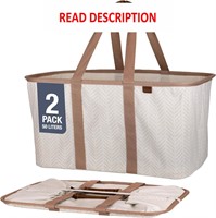 CleverMade Collapsible Laundry Tote  50L LUXE