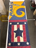 St. Louis Rams flag and star flag