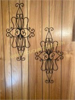 Pair of 36 inch iron wall Decorations