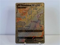 Pokemon Card Rare Gold Pikachu & Zekrom Gx