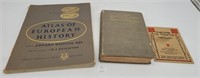 (3) Vtg Books - Atlas of European History, In Our