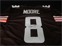 Elijah Moore Signed Jersey JSA Witnessed