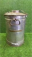 15 1/2 GALLON CREAM CAN WITH BRASS PLAQUE