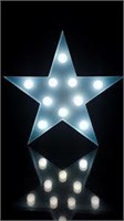 Light Up Star Marquee-Blue