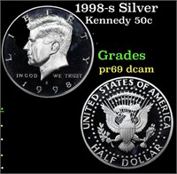 Proof 1998-s Silver Kennedy Half Dollar 50c Grades