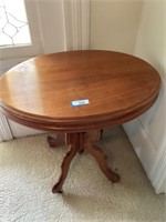 Oval walnut table 31” x 22” x 29” tall