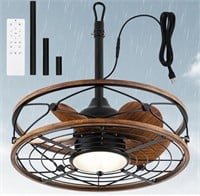 Outdoor Ceiling Fan with Lights and