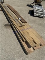 PALLET--16 FT 2X10 BOARDS, OTHER MISC BOARDS