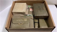 Box lot of WW II military sewing kits.    1733