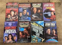 8 Star Trek paperback books