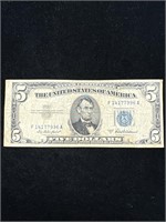 1953 A $5 Silver Certificate