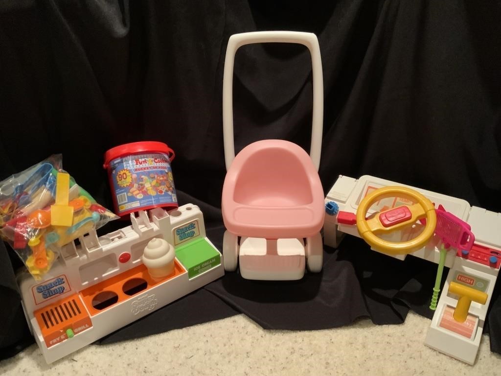 VTG Tyco Super Dough Snack Shop, Baby Stroller &