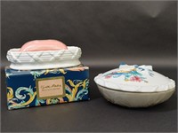 Palais De Versailles Porcelain Soap Dish Powder