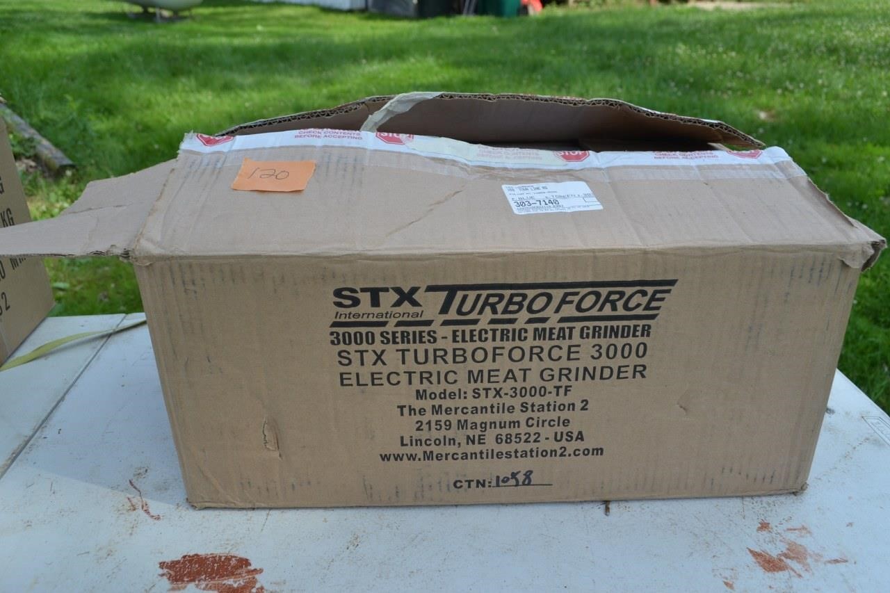 120: STX turboforce 3000 meat grinder NIB