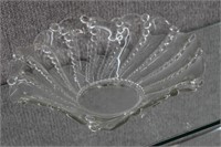 Vintage Crystal Ruffled Bowl