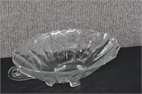 Cambridge Glass Etched Footed Bowl W/ Handles