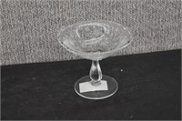 Fostoria Etched Glass Footed Compote