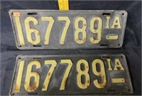 Iowa Vintage plates
