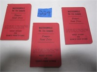 Mastersonville Fire Company Fund Cards