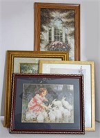 Four Framed Decorative Prints