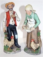 Ceramic Painted Country Couple