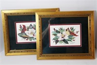 Two B Sumrall Signed Cardinal & Flower