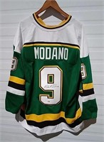 Signed North Stars Mike Modano Sports Jersey