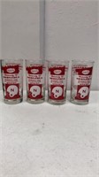 4 Husker 1970 -74 championship glassses