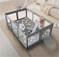 $80 Large Baby Playpen for Toddlers, 71x71x27”