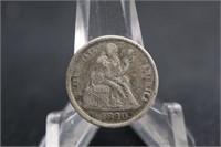 1890 Seated Liberty Silver Dime