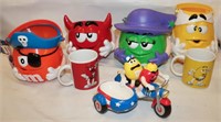 M&M Pails, Mugs, Ceramic Dish