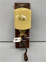 Antique Coffee Grinder w/- Glass Measure in