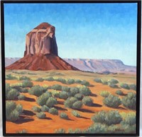 B. Bland 18"x18" oil on canvas Monument Valley