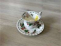 "A Cup of Christmas Tea" Cup & Saucer