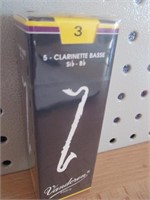 5 Vandoren CR123 Clarinette Basse Reeds