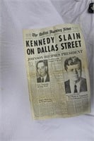 KENNEDY KILLED NEWS PAPER