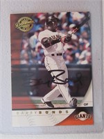 BARRY BONDS SIGNED SPORTS CARD WITH COA