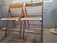 Ikea Folding Wood Chairs #CS 1 Needs Glue