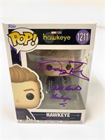 Autographed Hawkeye Funko Pop