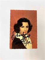 Elizabeth Taylor Autograph Autograph Card