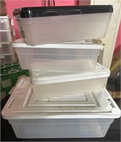 4 storage containers