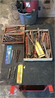 Various drill bits