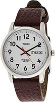 Timex Dark Brown Leather Strap Analog Men's Watch