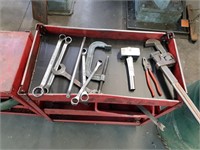 Assorted Hand Tools incl Spanners, Wrench, Clamps