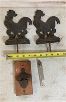 Cast Iron Roosters, Bottle Opener