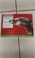 Craftsman 4v screwdriver cordless