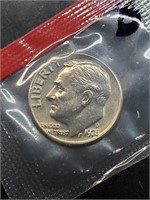 UUncirculated 1976-D Roosevelt Dime In Mint Cello