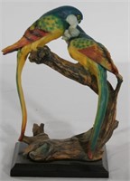 Home Decor Parrots 10" tall