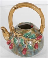 Bamboo & Berries Pottery Tea Pot